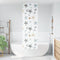 vidaXL - Doucherolgordijn - 80x240 - cm - stofbreedte - 76 - cm