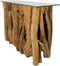 HSM Collection sidetable met glasplaat - teak