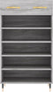 vidaXL - Schoenenkast - 60x35x105 - cm - bewerkt - hout - grijs - sonoma - eikenkleur