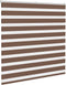 vidaXL - Zebra - rolgordijn - 140x100 - cm - stofbreedte - 135,9cm - polyester - bruin