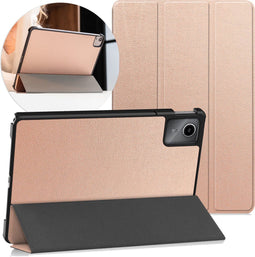imoshion Tablet Hoes - Geschikt voor Lenovo Tab M11 - Trifold Bookcase - Rosé Goud
