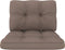 vidaXL - Palletkussens - 2 - st - stof - taupe