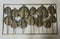 Metalen wanddecoratie muurdecoratie - wanddecoratie Leaves 120 cm