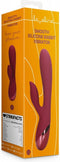 Shots - Loveline LOVE003RED - Smooth Silicone Rabbit Vibrator - Dark Cherry