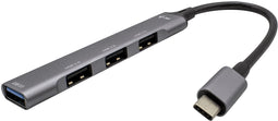 i-tec C31HUBMETALMINI4 - USB-C Hub - 1x USB 3.0 + 3x USB 2.0 - Metaal
