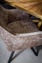 PTMD Levin Eetkamerstoel - 47 x 63 x 84 cm - Metaal - Beige