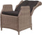 DARWIN ADJUSTABLE DINING CHAIR - RATTAN MIXED BROWN - ROYAL DARK GREY