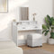 vidaXL - Witte - Kaptafel - met - Lades, - 100x41x140 - cm