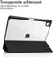 imoshion Tablet Hoes - Geschikt voor iPad Air 5 (2022) / Air 4 (2020) / Air 11 inch (2025) M3 / Air 11 inch (2024) M2 - Trifold Hardcase Bookcase - Zwart