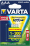 Varta 5703B - Batterij NiMH AAA/LR03 1.2V 1000mAh - Groen (2-blister)