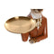 Decoratieve figuren DKD Home Decor 17,5 x 11 x 23,5 cm Blauw Gouden Bruin Luipaard Koloniaal (2 S...