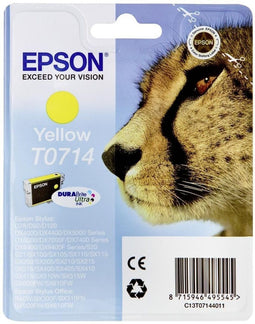 Epson T0714 - Inktcartridge - DURABrite Ultra pigmentinkt - Geel
