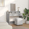 vidaXL - Kaptafel - met - Lade - - - Betonnen - Grijs, - 100x41x140 - cm