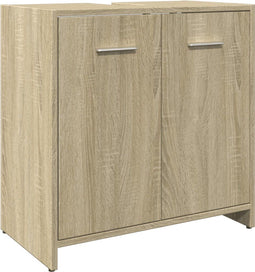 vidaXL - Wastafelkast - 60x33x60 - cm - bewerkt - hout - sonoma - eikenkleurig