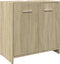 vidaXL - Wastafelkast - 60x33x60 - cm - bewerkt - hout - sonoma - eikenkleurig