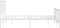 vidaXL - Bedframe - met - hoofd- - en - voeteneinde - metaal - wit - 120 - x - 190 - cm