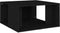 vidaXL - Salontafels - 4 - st - 33x33x33 - cm - bewerkt - hout - zwart