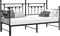 vidaXL - Ligbed - Frame - met - Opklapbed - Zwart - 80x200 - cm - Staal