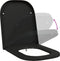 vidaXL - Snelle - Beugel - Toiletbril - met - Soft - Close - in - Duroplast - - - Zwart
