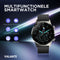 Valante Smartwatch S4 - Smartwatch Dames en Heren - Zilver staal - 44 mm - Stappenteller - Verbrande Calorieën - Hartslagmeter - Bloeddrukmeter