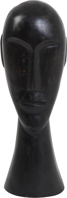 Light & Living - Ornament HEAD - 12x11x38cm - Zwart