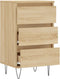 vidaXL - Dressoir - 40x35x70 - cm - bewerkt - hout - sonoma - eikenkleurig