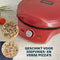 Princess 115007 - Pizzaoven - Regelbare thermostaat tot 200°C - Rood - Ø 32cm - Ook als tafelgrill te gebruiken
