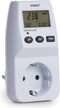 Perel Energiemeter 230V - LCD-scherm - 3600W randaarde type F - Wit