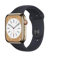 Apple Watch Series 8 - 45mm - Roestvrij staal - Goud - GPS + Cellular