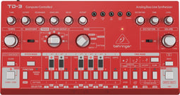 Behringer TD-3-RD - Analoge Bass Line Synthesizer - Vervormingseffect - Rood