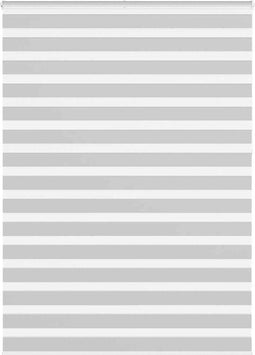 vidaXL - Zebra - rolgordijn - 165x230 - cm - stofbreedte - 160,9 - cm - lichtgrijs