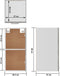 vidaXL - Hangkast - 29,5x31x60 - cm - bewerkt - hout - betongrijs