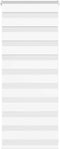 vidaXL - Zebra - rolgordijn - 65x100 - cm - stofbreedte - 60,9 - cm - polyester - wit