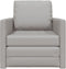 vidaXL - Vloersofa - Bed - 2-in-1 - Cloud - Grijs - 74x77x81 - cm - Stof