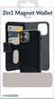 Mobilize Telefoonhoesje geschikt voor Samsung Galaxy S25 Hoesje | Mobilize Magsafe Uitneembare 2in1 Bookcase Portemonnee | Geschikt voor MagSafe | Geschikt voor Draadloos Opladen met Magnetische Ring | MagSafe Case - Zwart