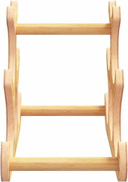 vidaXL - Wijnrek - voor - 6 - flessen - 35x18x25,5 - cm - bamboe