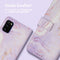 iMoshion Hoesje Geschikt voor Samsung Galaxy A41 Hoesje Met Pasjeshouder - iMoshion Design Bookcase smartphone - Paars / Purple Marble