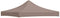 vidaXL - Partytentdak 270 g/m² - 3x3 m UV- en waterbestendig - taupe