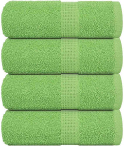 vidaXL - Zeepdoekjes - 4 - st - 30x30 - cm - 360 - g/m² - 100% - katoen - appelgroen