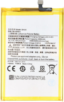 Accu geschikt voor Xiaomi Redmi 12C, Li-Polymer, 3.82V, 5000mAh, 19.1Wh, zonder gereedschap