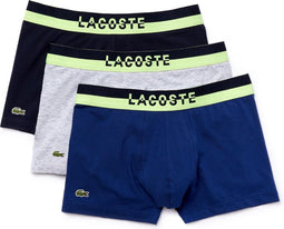Lacoste Heren 3-pack Trunk - Regular fit - Blauw - Grijs - Navy (3-pack)