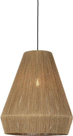 GOOD&MOJO Hanglamp Iguazu - Jute - Ø50cm - Scandinavisch,Bohemian - Hanglampen Eetkamer, Slaapkamer, Woonkamer