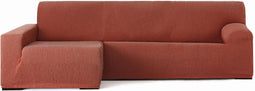 Hoes voor chaise longue met lange armleuning links Eysa TROYA Oranje 170 x 110 x 310 cm