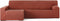 Hoes voor chaise longue met lange armleuning links Eysa TROYA Oranje 170 x 110 x 310 cm