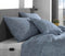 Zohome Kussensloop Lino - Kussenhoes van 40x80 cm - 1 stuk - 100% Katoen - Blauw