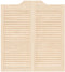 vidaXL - Draaideuren - louvredesign - 1-paar - 90x80 - cm - massief - grenenhout