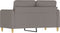 vidaXL - Tweezitsbank - 120 - cm - stof - taupe