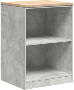 vidaXL - Garagekast - 60x51x85 - cm - massief - grenenhout - betongrijs