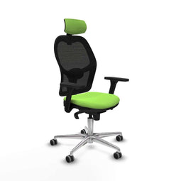 Jorquera Piqueras y Crespo 3D086G2 - Bureaustoel met hoofdsteun - Verstelbare hoogte - Pistache