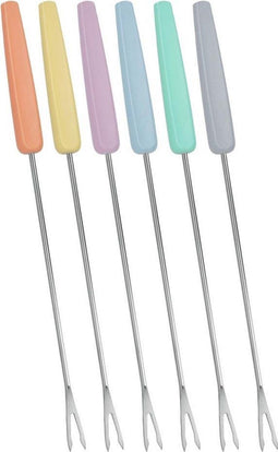 Metaltex Fonduevorken 24 Cm Rvs Zilver 6 Stuks